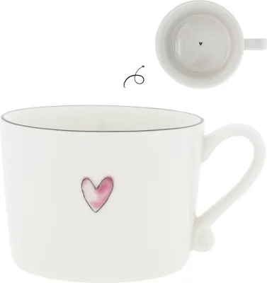 Produktbild von Bastion Collections Tasse - rosa Herz