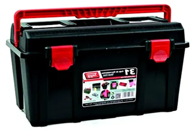 Produktbild von Werkzeugkasten aus Kunststoff Sortimentkoffer mit Einlage und Box 445 x 235 x 230 mm