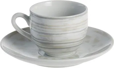 Immagine prodotto di Set da 6 tazze da caffè con piattini in Vetroceramica