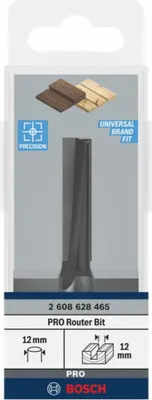 Image de Bosch Fraise à rainurer standard pour le bois 12 mm 12 x 40 mm - 2608628465
