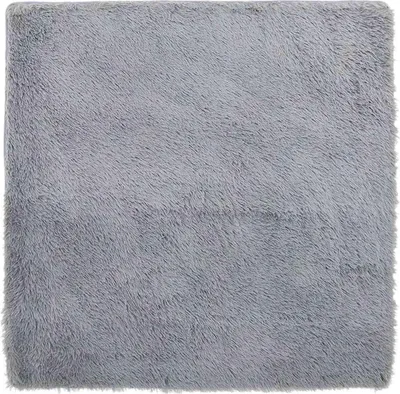 Produktbild von vidaXL Teppich Shaggy Hochflor NAVARRA Silbergrau 200x200 cm Polyester