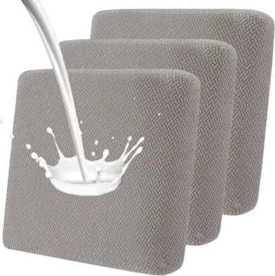 Produktbild von 3 Stück Wasserdicht Sofa Sitzkissenbezüge, Stretch Sofa Terrassen Sitzkissenbezug für Gartenmöbel,Taupe