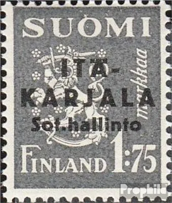 Produktbild von Briefmarken Finnische Bes. Ostkarelien 1941 Mi 2I postfrisch Aufdruckausgabe