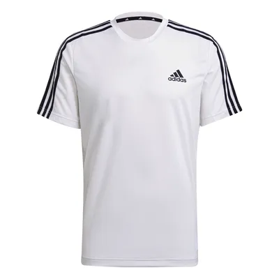 Produktbild von adidas Aeroready Designed To Move Sport 3-Streifen Trainingsshirt white S