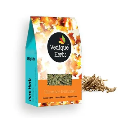 Produktbild von VEDIQUE HERBS Shatavari-Wurzel (Asparagus racemosa) - 250g (8.8oz) | Roh, Rohstoff, Getrocknet | T-Schnitt |