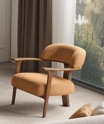 Produktbild von Sessel Design Luxus Hochwertig Relax Textil  Lounge Club Polster Sitzer Luxus