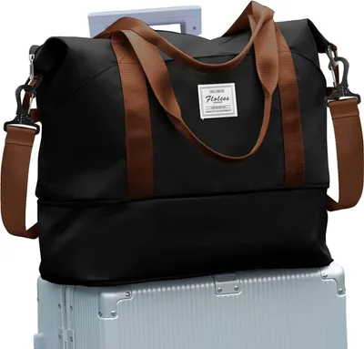 Produktbild von Famanu Reisetasche mit hoher Kapazität - Schwarzbraun