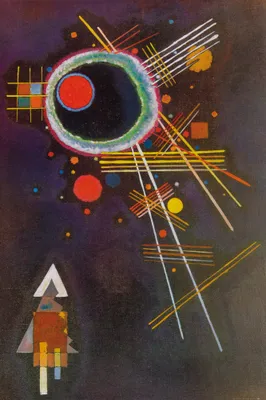 Produktbild von Wassily Kandinsky Kunstdruck Bild - Strahlenlinien, 1927 (180 x 120 cm)