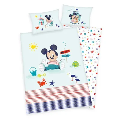 Produktbild von "Disney´s Mickey Mouse" Bettwäsche /  Babybettwäsche / Kleinkinderbettwäsche, 100% Baumwolle ( Renforcé ), 40x60 cm + 100x135 cm, Made in Green