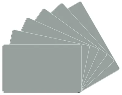 Produktbild von Wallario Frühstücksbrettchen 6er Set aus Glas, je 14 x 23 cm, mit rutschfesten Füßen, Motiv Grau