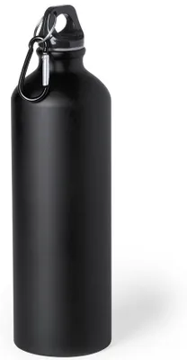 Produktbild von Trinkflasche - 800 ml - schwarz - Aluminium - mit Schraubverschluss