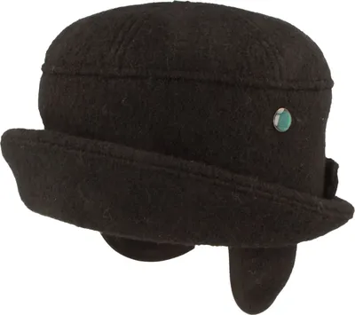 Produktbild von Balke Damen Woll-Stoffhut mit Ohrenklappen & Teddy-Innenfutter, schwarz, Gr. S