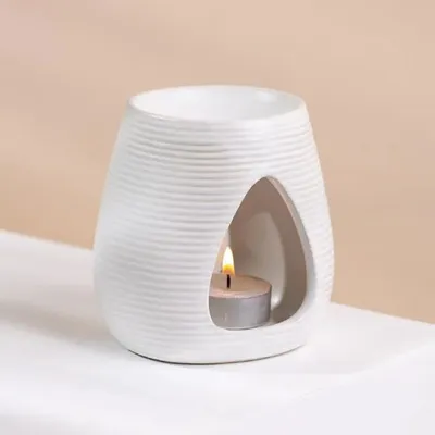 Produktbild von Moderne Keramische Duftlampe Teelicht mit Kerzenhalter, Aromalampe und Aromabrenner für Duftöl und Duftwachs
