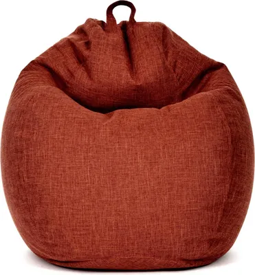 Produktbild von Green Bean® Indoor XXL Sitzsack "Home Linen" mit 300 Liter EPS Perlen Füllung kuschelig, weich, waschbar - Cherry Rot