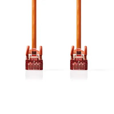 Obrázok produktu pre Sieťový kábel Nedis CAT6 - RJ45 samec - RJ45 samec - S/FTP - 5,00 m - Okrúhly - LSZH - Oranžový - Obal