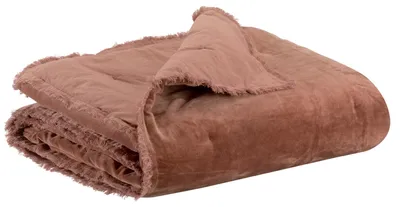 Produktbild von Plaid Uni Fara Bois de Rose 135 x 200 – sde   ld