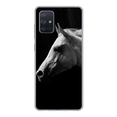 Produktbild von MuchoWow® Handyhülle Schutzhülle Hülle für Samsung Galaxy A51 Pferde - Tiere - Porträt Silikon Softcase Handy Hülle