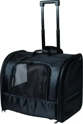 Zdjęcie produktu dla Transporter dla psa i kota TRIXIE na kółkach, czarny, 45 × 41 × 31 cm, poliester