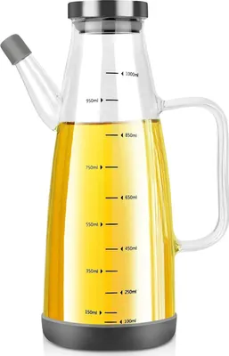 Produktbild von Ölspender, Olivenölflasche, Ölspender aus Glas, auslaufsicher, 33 Unzen große Ölspenderflasche zum Kochen