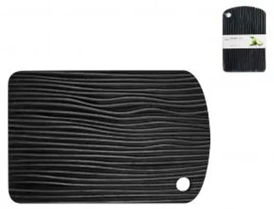 Immagine prodotto di H&H Tagliere In Legno Bambu' Nero, 34X22X1,9Cm