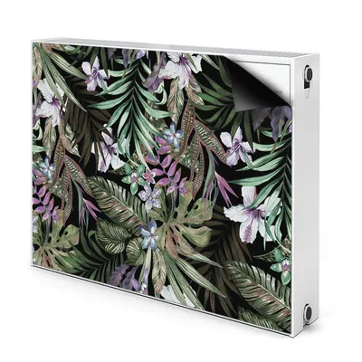 Produktbild von Magnet Heizkörper Heizkörper-Abdeckung Heizkörperabdeckung 110x60 cm  - Palm, Blumen