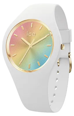 Ice-Watch 025350 Damen-Armbanduhr ICE Champagne M Weißer Regenbogen 1