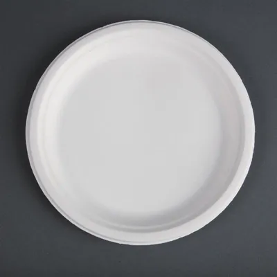 Immagine prodotto di Piatto compostabile Fiesta in canna da zucchero, 26 cm