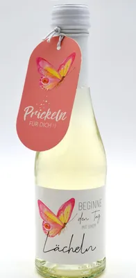 Produktbild von Perlwein Prickeln 0,2 l "Lächeln" mit Geschenkanhänger