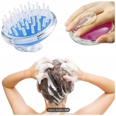 Produktbild von Silikon-Kopfmassagebürste für bessere Durchblutung und Reinigung