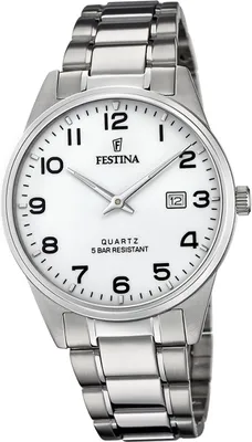 Zdjęcie produktu dla Zegarek męski Festina ze stali nierdzewnej F20511/1 srebrny klasyczny D2UF20511/1