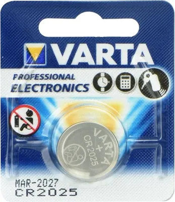 Obrázok produktu pre Varta -CR2025, Batéria na jedno použitie, CR2025, Lítium, 3 V, 1 kusov, Kovová