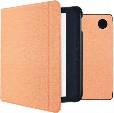 Immagine prodotto di imoshion Canvas Sleepcover flip cover con supporto per Kobo Libra 2 / Tolino Vision 6 - Peach