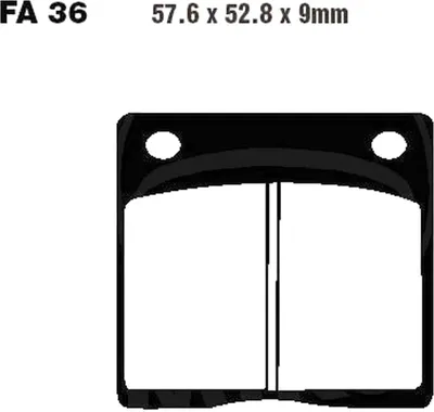Produktbild von Bremsbeläge Hinterrad für Suzuki GS 550 M Katana Baujahr 1981-1983 Bremsklotz von EBC - Neu