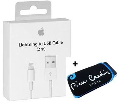 Produktbild von Daten-/Ladekabel - Apple MD819ZM/A - 2m - mit Schutztasche - USB-A auf Lightning - Retourenware