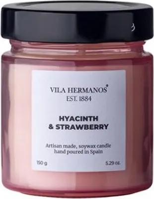 Produktbild von Hyazinthe & Erdbeere - Vila Hermanos - Duftkerze 150 g - Serie Apothecary Rose