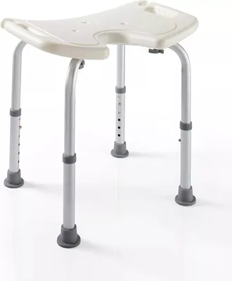 Produktbild von Orbisana Duschhocker mit Hygieneaussparung, 38-55 cm Duschstuhl