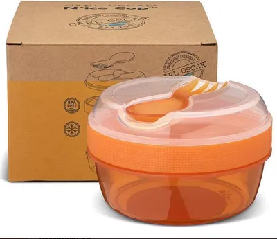Produktbild von Carl Oscar Snackbox mit Kühlelement orange