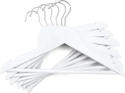 Produktbild von Hölzerne Kinderkleiderbügel - Kinderjackenbügel mit Schulterkerben - 360° drehbar und rutschfestes Design