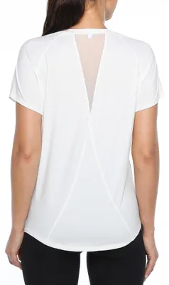 Imagen del producto de Camiseta deportiva de Damen, transpirable y cómoda para yoga y fitness, color blanco, talla S
