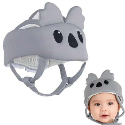 Produktbild von Lauflernschutzhelm Baby 360° Kopfschutz, verstellbar & atmungsaktiv, weicher Baby Schutzhelm für Krabbeln, Laufen lernen & Zuhause Sicherheit
