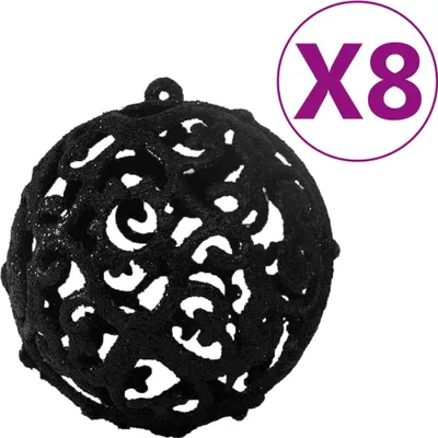 Produktbild von "SALE 2026"Christbaumschmuck - Schwarz 100-tlg. Weihnachtskugel-Set Schwarz Stabli Möbel4096126