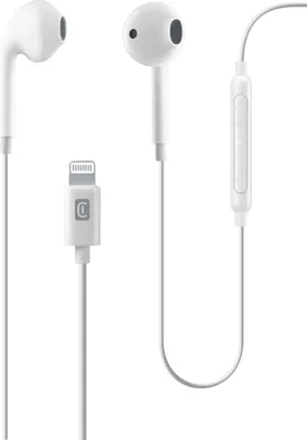 Produktbild von Cellularline EAGLE iPhone-kompatibles kabelgebundenes Headset mit Lightning MFI-Eingang, Kabelgebunden, Anrufe/Musik, 50 g, Kopfhörer, Weiß