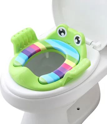 Image de Siège de toilette pour enfants - Vert, hauteur réglable, 1 pièce - Pour l'apprentissage de la propreté, les enfants & l'hygiène familiale