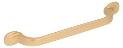 Image de Poignée pour meubles en zamac Entraxe 128mm Alucover laiton Lot de 6