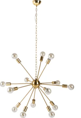 Produktbild von Elegante Hängelampe SPUTNIK 87cm gold mit 14 Leuchtarmen