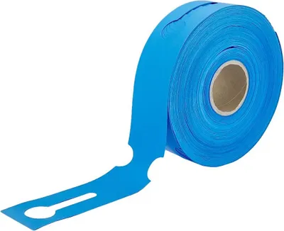 Produktbild von CombiCraft Schlaufenetiketten 260 x 50 mm in Blau - Verpackung mit 500 Stück
