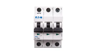 Immagine prodotto di Interruttore automatico 3P C 4A 15kA AC FAZ C4/3 278865