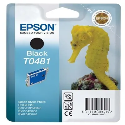 Produktbild von Epson T0481 Black Ink Cartridge - Retail Pack (untagged)