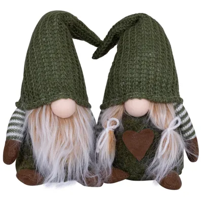 Produktbild von Wichtel 17cm (30cm)2er Set Dekofigur Weihnachten
