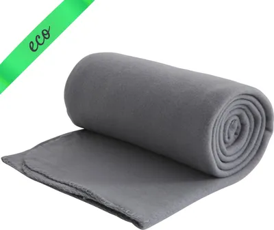 Produktbild von Eco Fleecedecke aus 100% recyceltem Material + OEKO-TEX  130x160 ca. 400 g schwer mit Anti-Pilling und Kettelrand